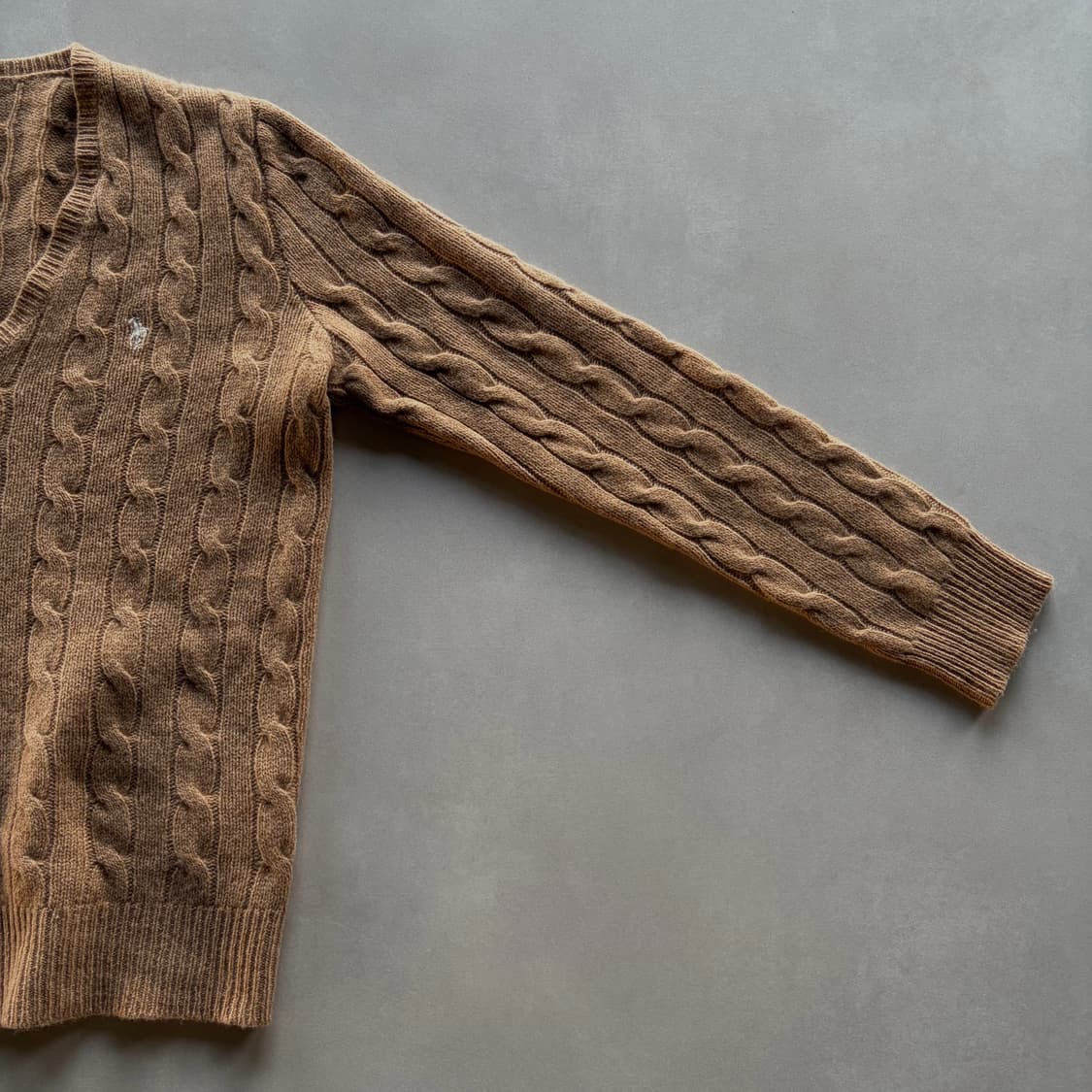 [M]폴로 랄프로렌 케이블 캐시미어 브이넥 니트 우먼스 상품이미지5