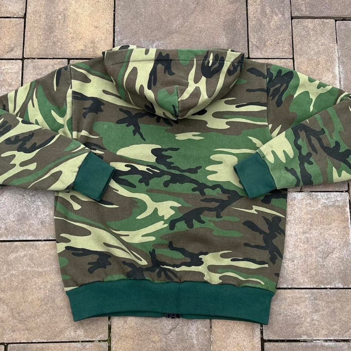 [M] 80s USA 캠버 후드집업 카모 상품이미지3