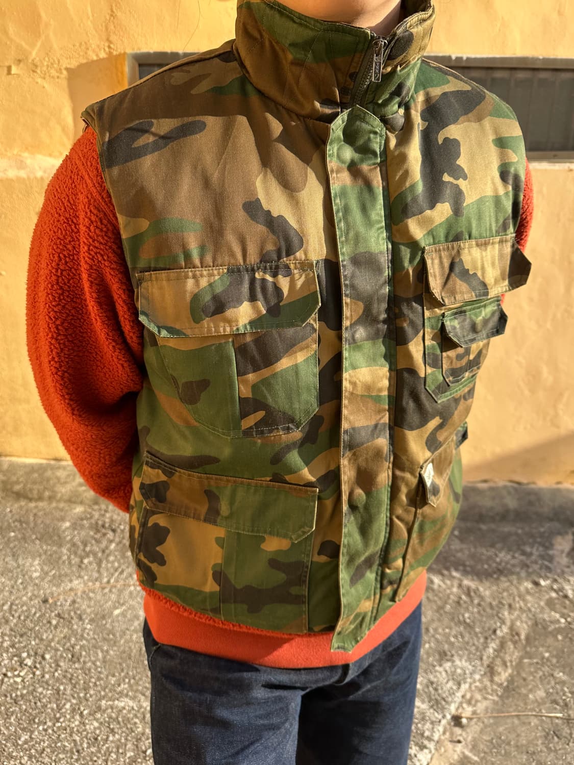 빈티지 밀리터리 조끼 상품이미지7