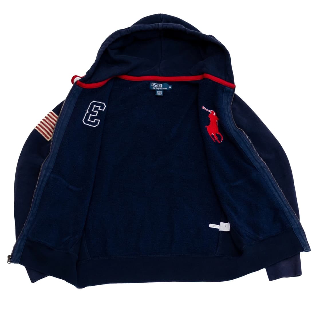 폴로 랄프로렌 빅포니 USA 플래그 후드집업 네이비 상품이미지2
