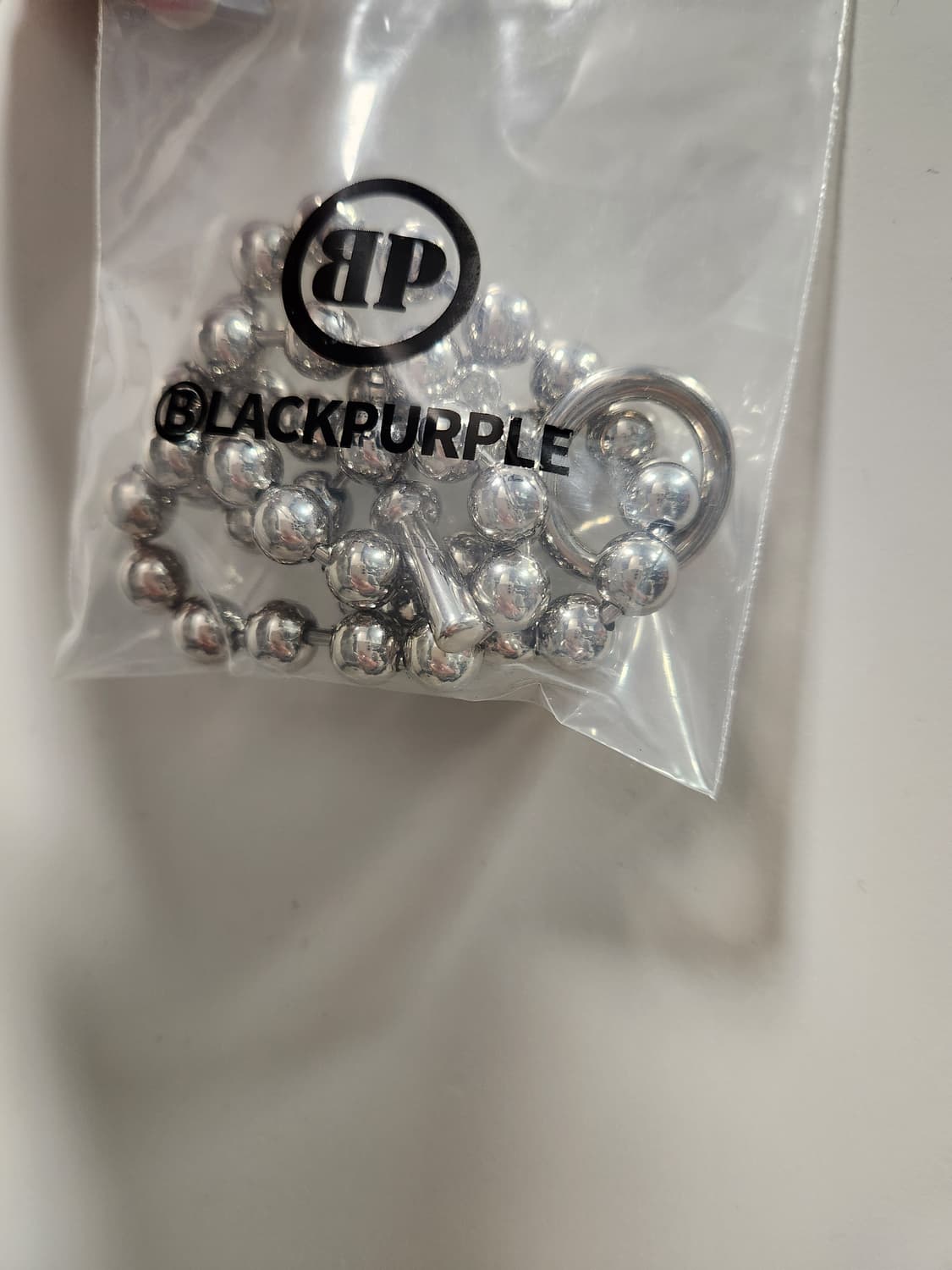 블랙퍼플 신주 빅볼 목걸이 상품이미지1