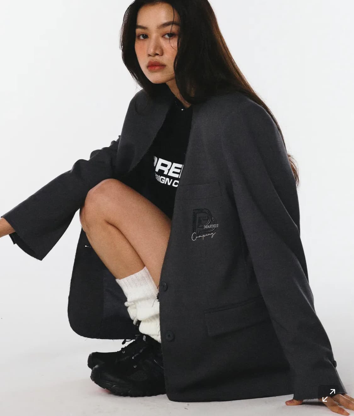 프렌다 블레이저 자켓 cou out blazer gray 상품이미지1