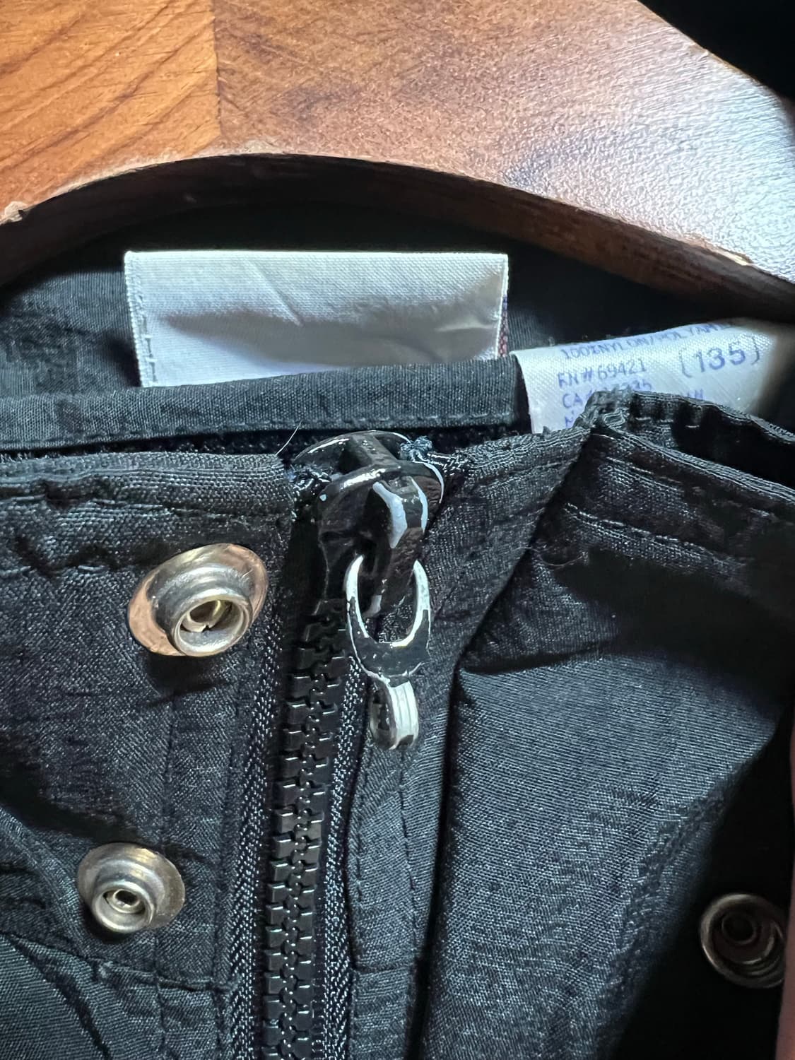 리복 블랙 바람막이 자켓 화이트 라인 상품이미지3