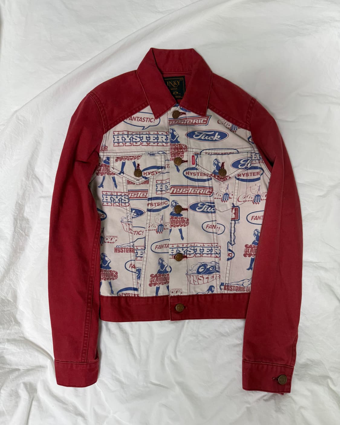 히스테릭글래머 KINKY jeans 레드 나그랑 데님 자켓 상품이미지1