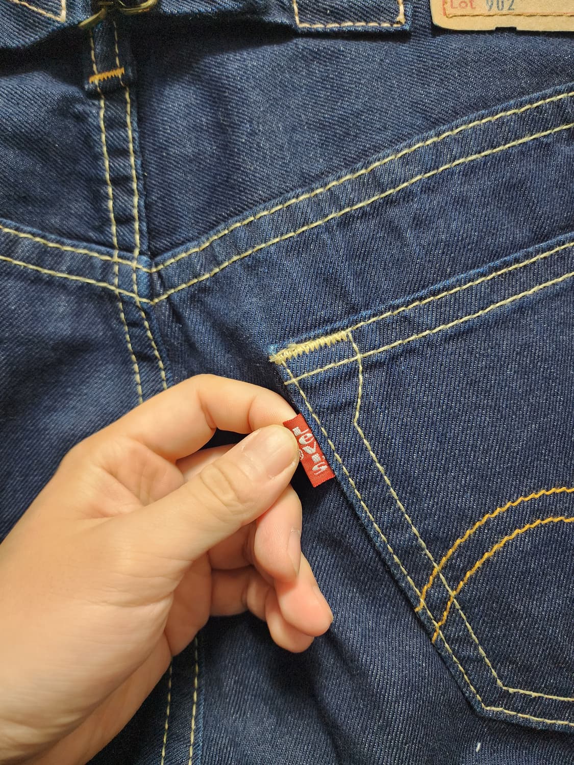 리바이스 902 신치백 진청 데님 상품이미지4