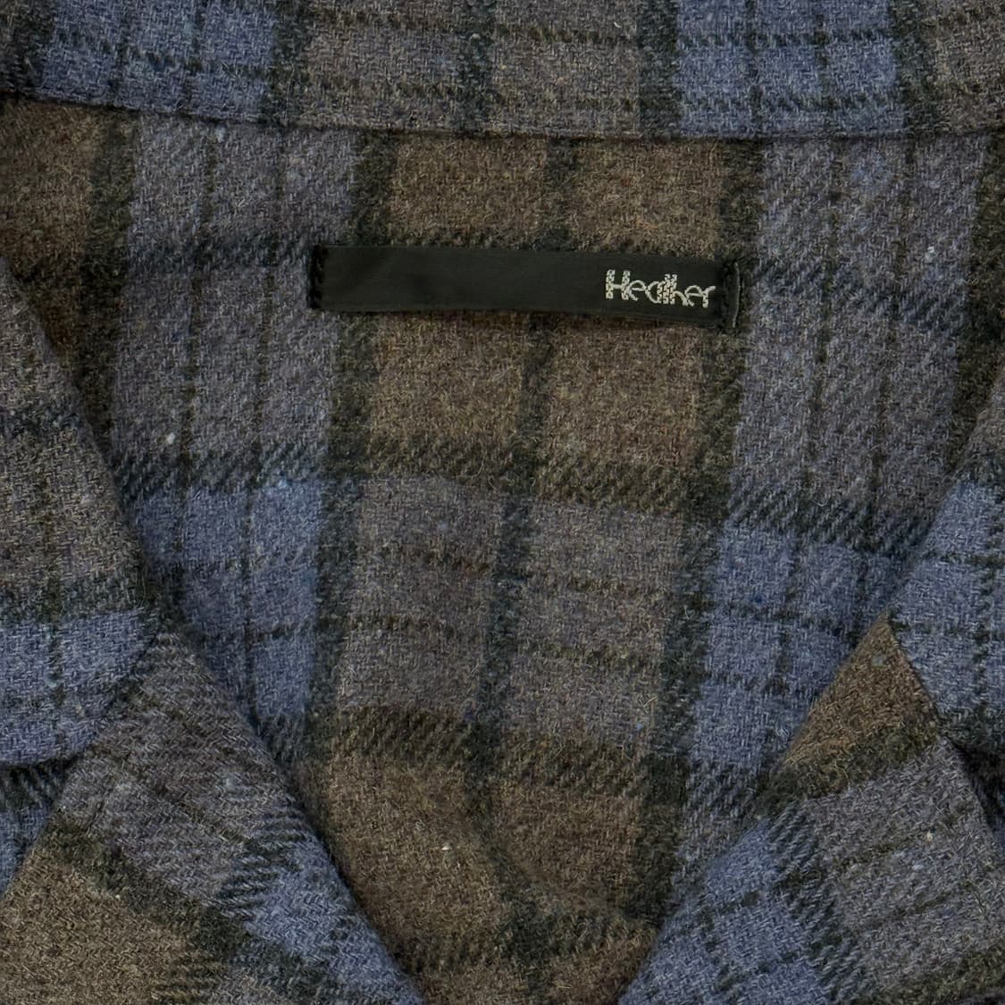 헤더 체크 크롭셔츠 r2373 상품이미지5