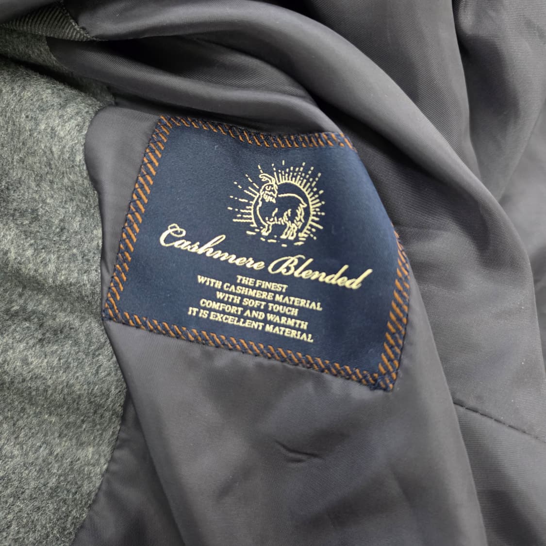 [100] 앤드지 캐시미어 싱글 코트 0203J 상품이미지4