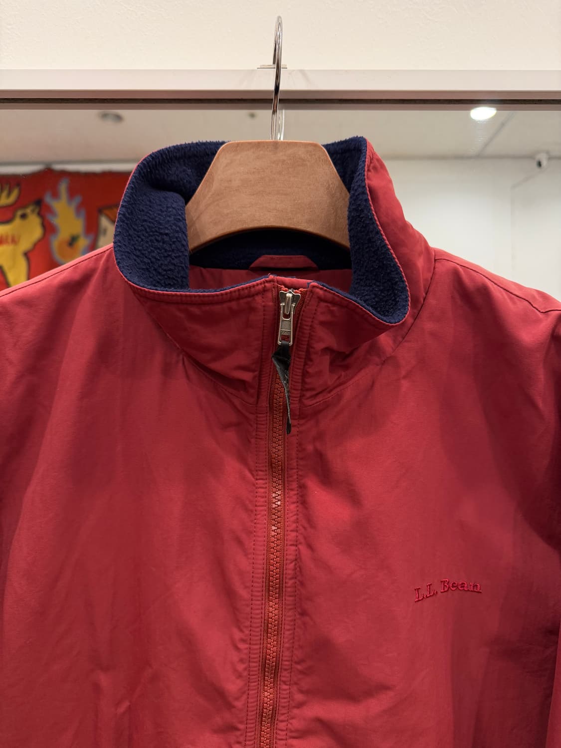 00s L.L.Bean 엘엘빈 플리스 웜업 나일론 봄버 자켓 상품이미지3