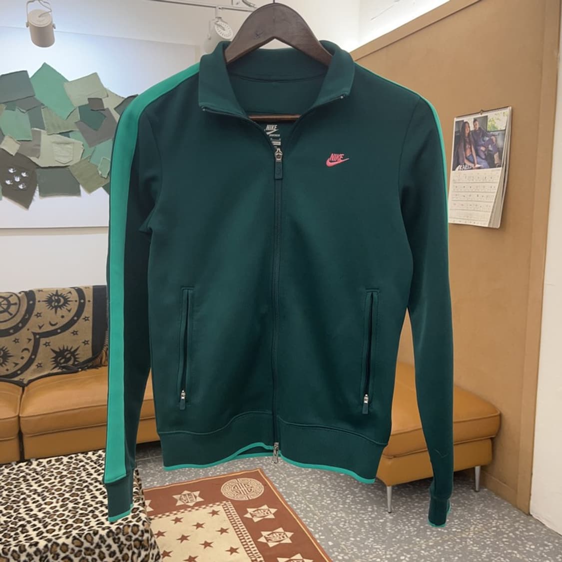 나이키 레트로 Y2K 90's 네온민트 슬림핏 져지 집업 M C09141 상품이미지3