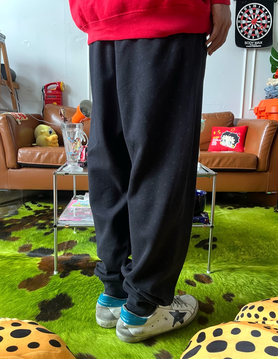 JPN Vintage Star Pattern Sweat Pants 상품이미지2
