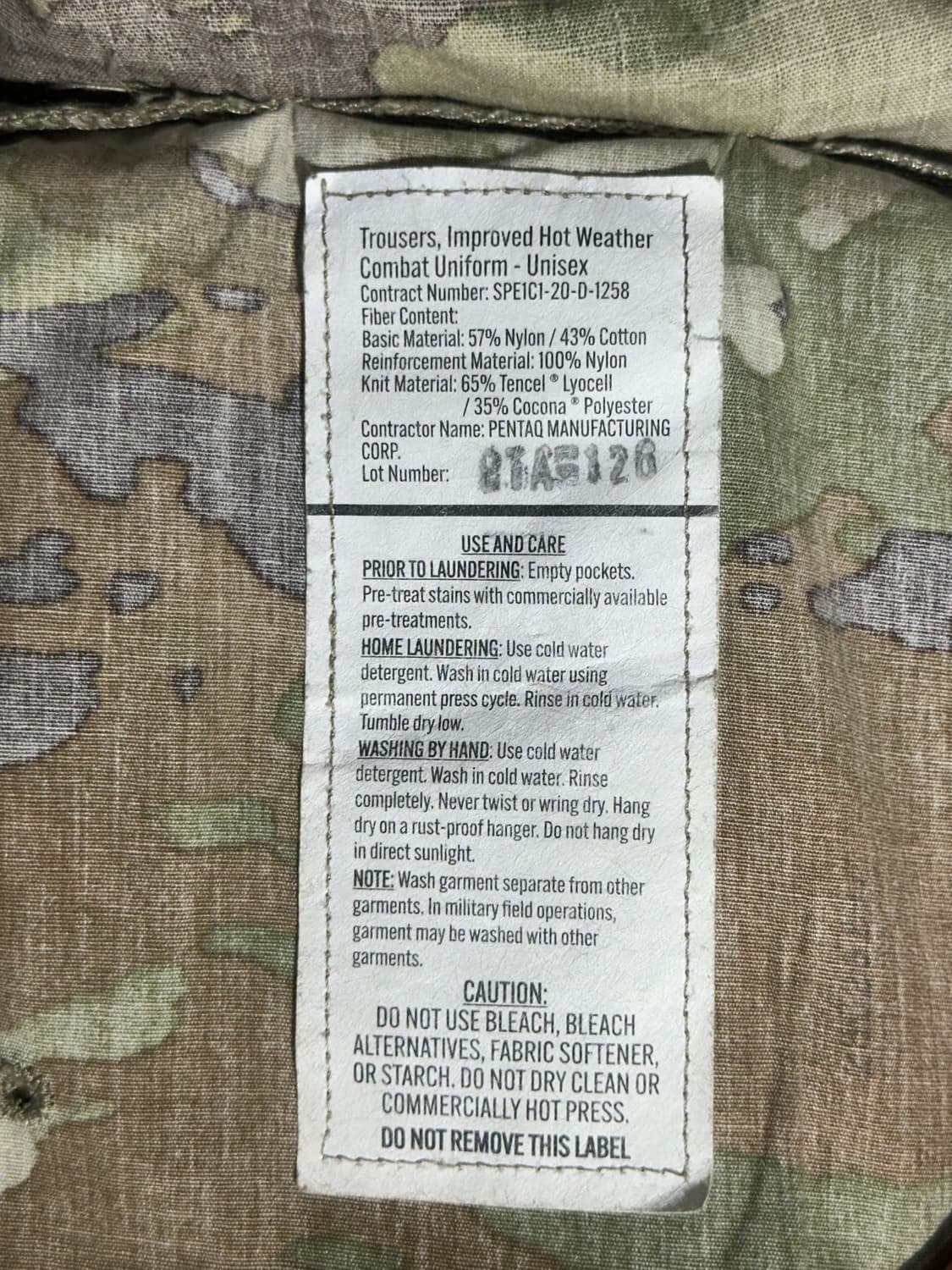 미군 멀티캠 하계용 팬츠 상품이미지9