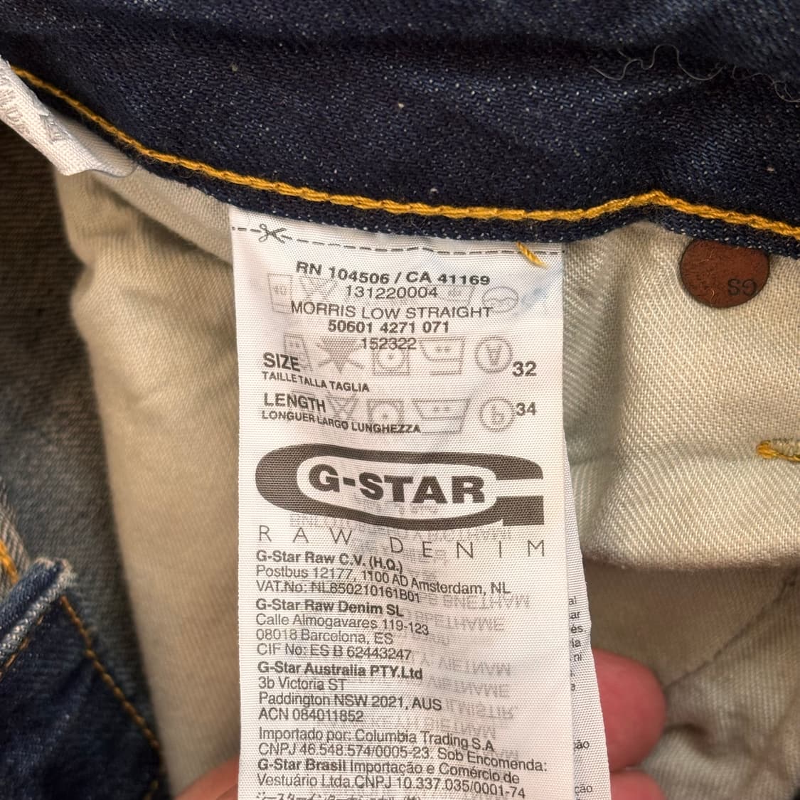 지스타 로우 RAW 데님 청바지 모리슨 32  상품이미지6