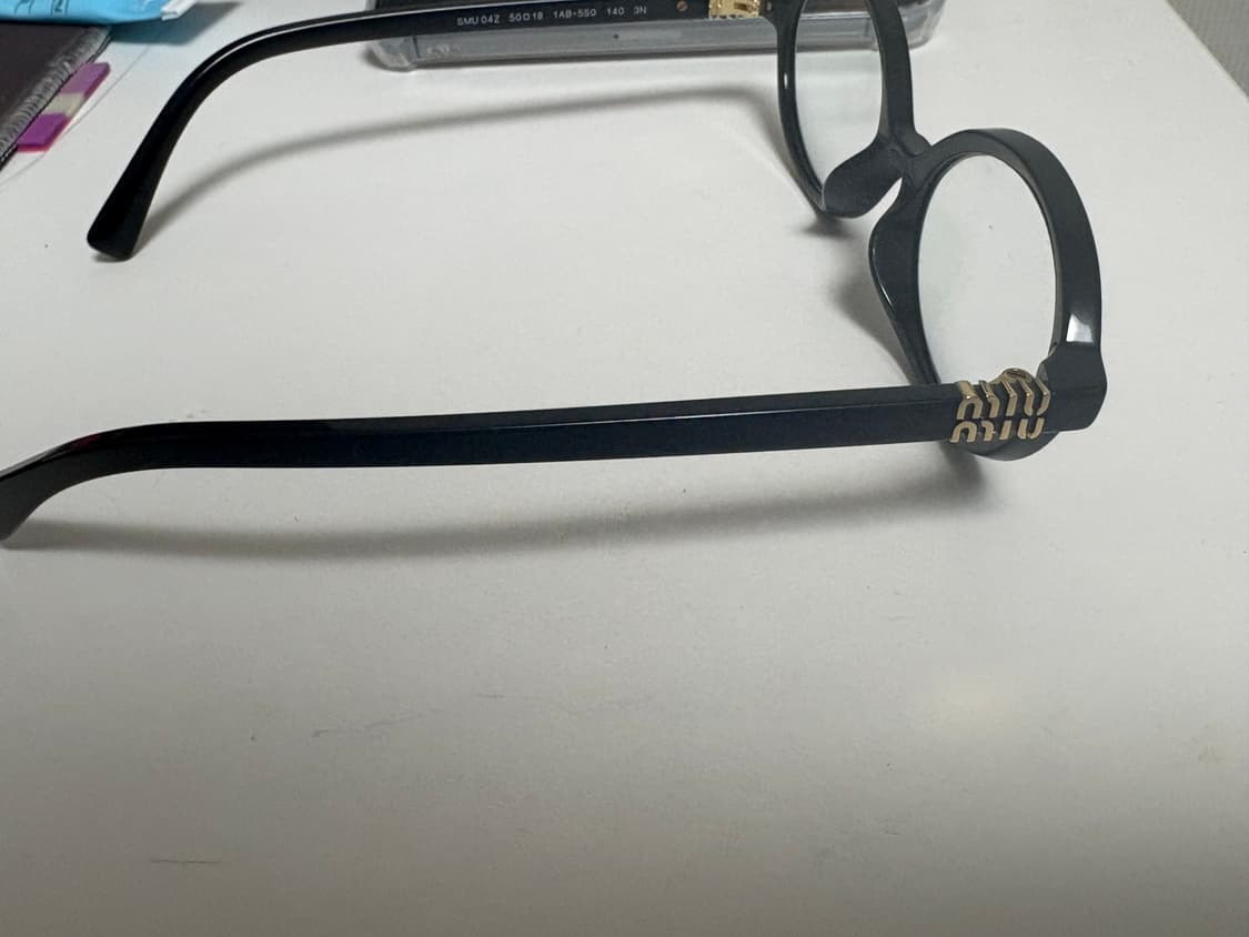 미우미우 리가드안경 블랙 상품이미지4