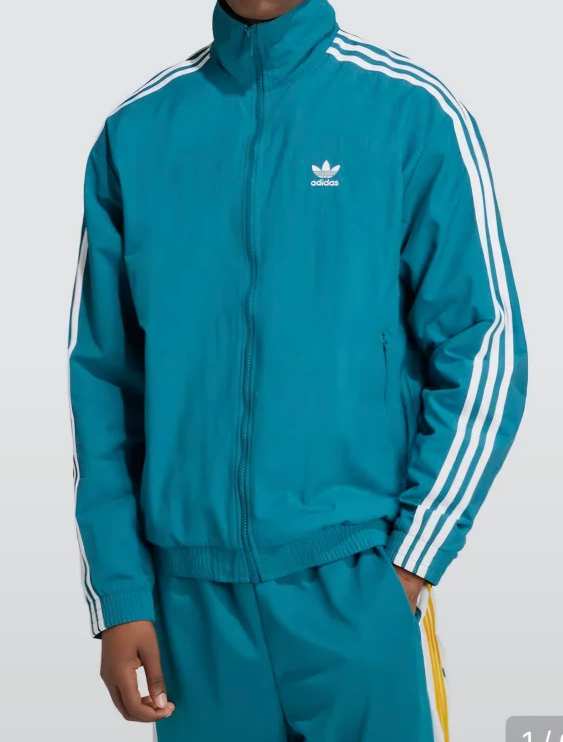 아디다스 우븐 파이어버드 트랙탑 M - 블루그린 상품이미지1