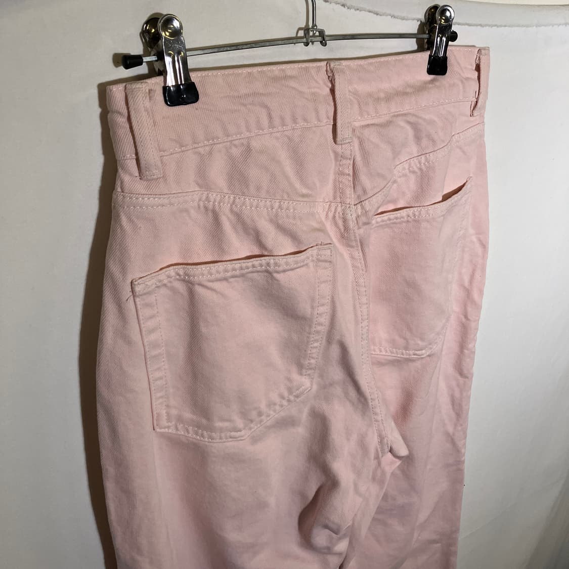 25-26인치)H&M 핑크 와이드 데님 청바지 상품이미지4