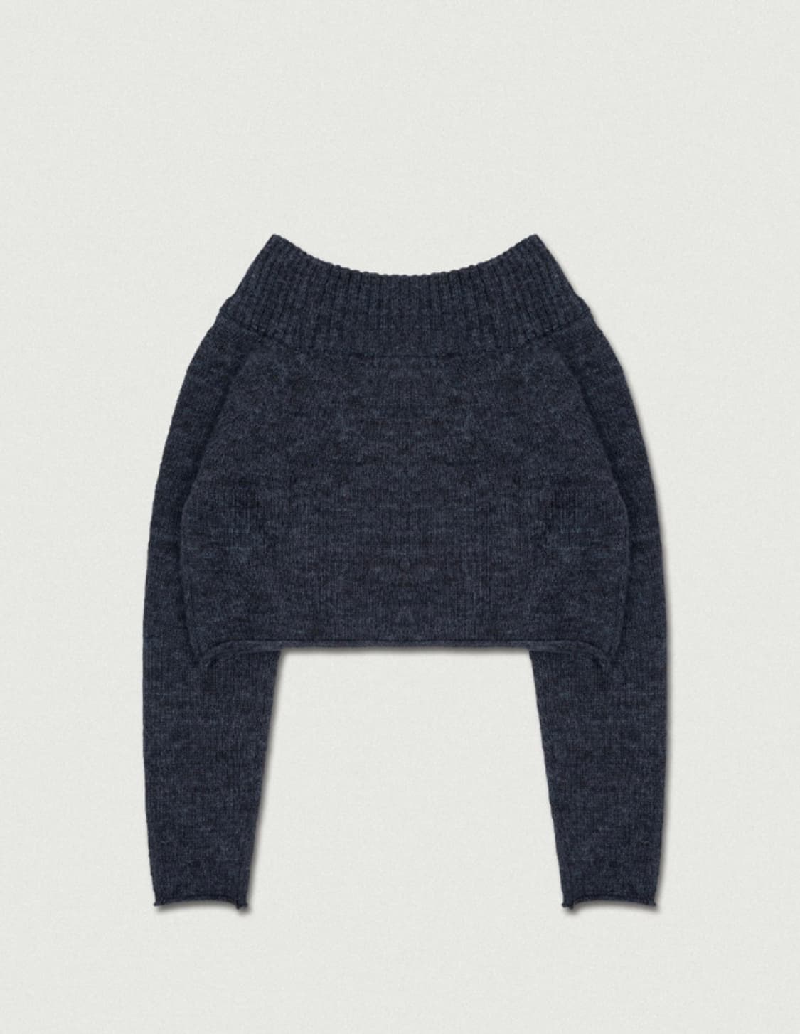 바이무드 Bell Off Shoulder Knit [smoky blue] 상품이미지7