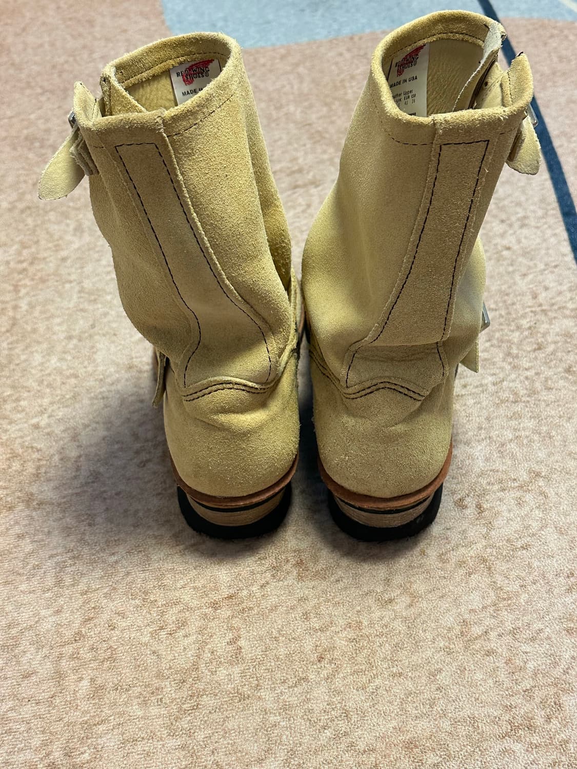 [280] 레드윙 8268 엔지니어부츠 러프아웃 스웨이드 베이지 상품이미지5