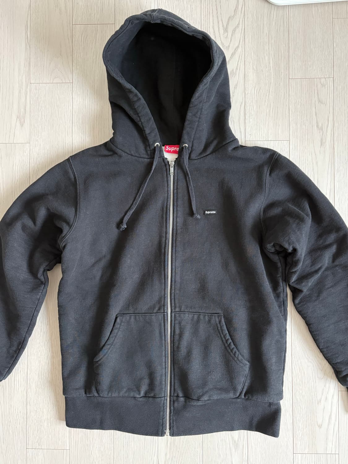 (급처)슈프림 19fw 미니 박스로고 플라워 써멀 후드집업 상품이미지2