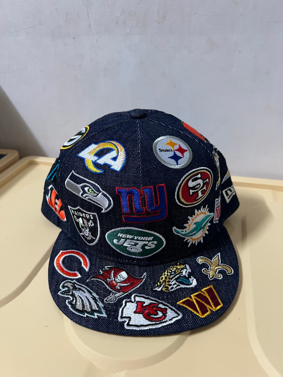 뉴에라 NFL 올 오버 스냅백 인디고 데님 스냅백 상품이미지1