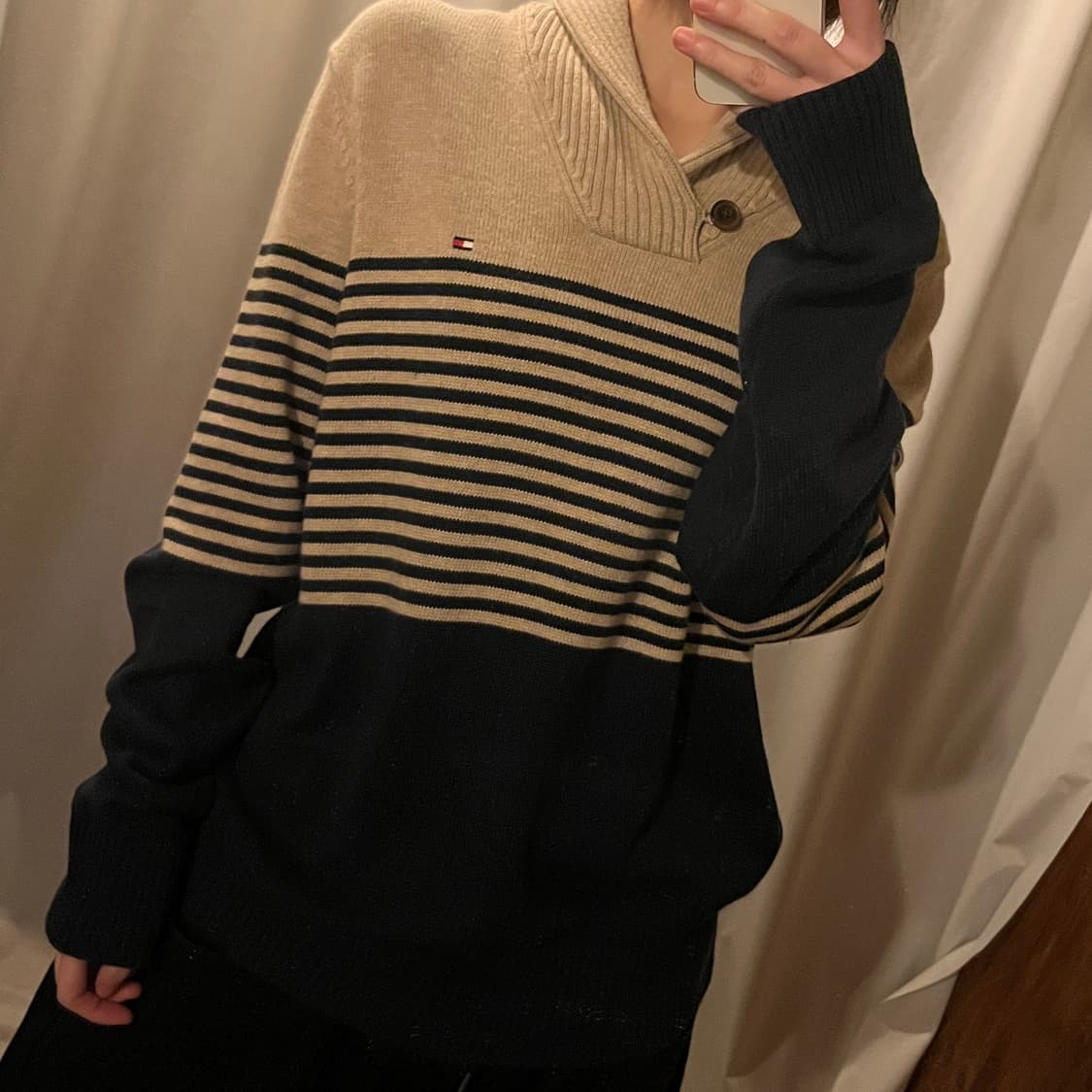 타미힐피거 카라넥 니트 상품이미지2