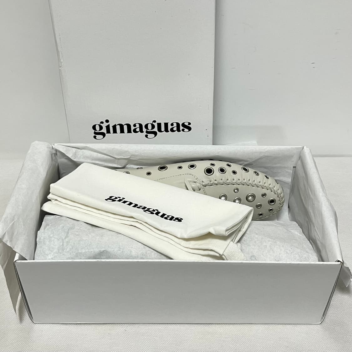 [39]기마구아스 아일렛 드라이빙 슈즈/화이트 상품이미지6