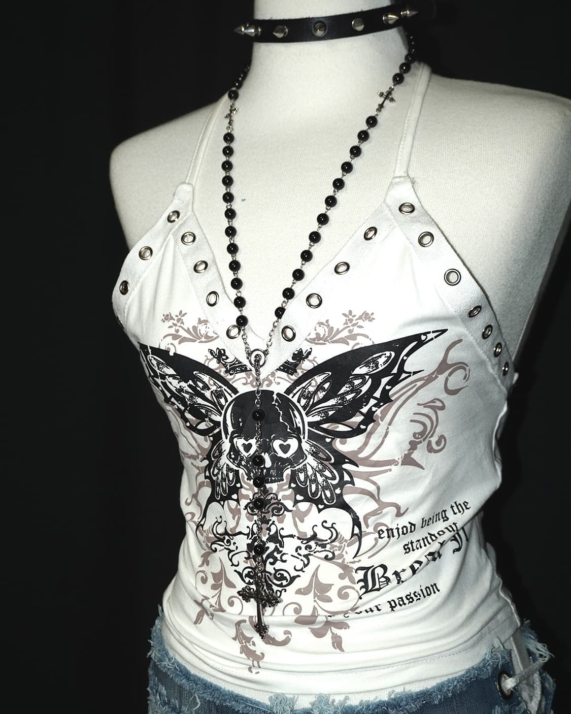 punk skull graphic top  상품이미지4