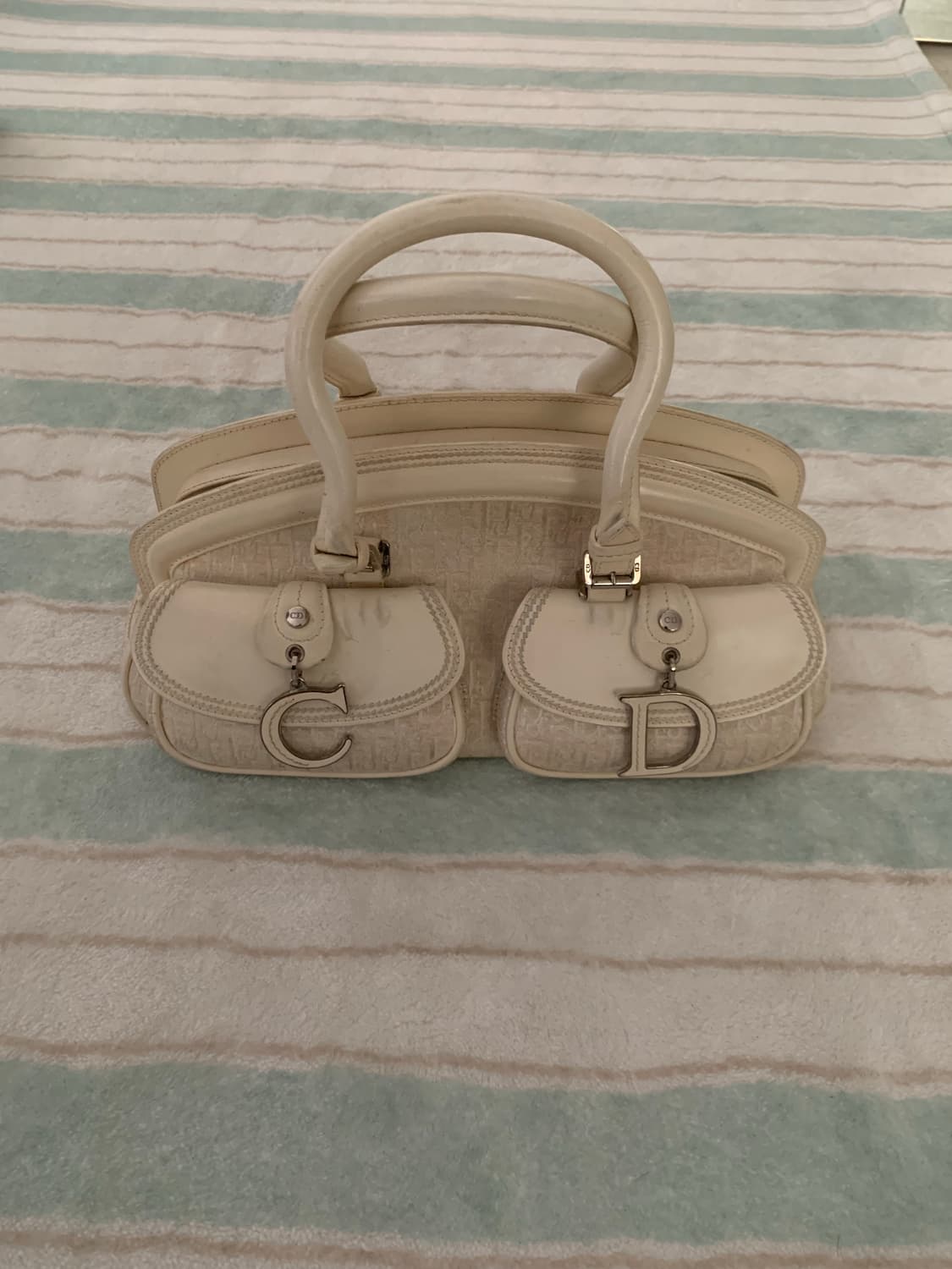 빈티지 디올 볼링백 토트백 정품 상품이미지1
