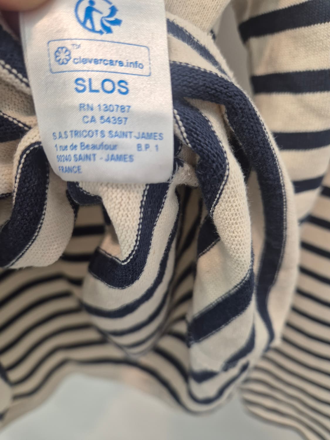 세인트 제임스 스트라이프 패턴 롱슬리브 티셔츠  XL
 상품이미지6