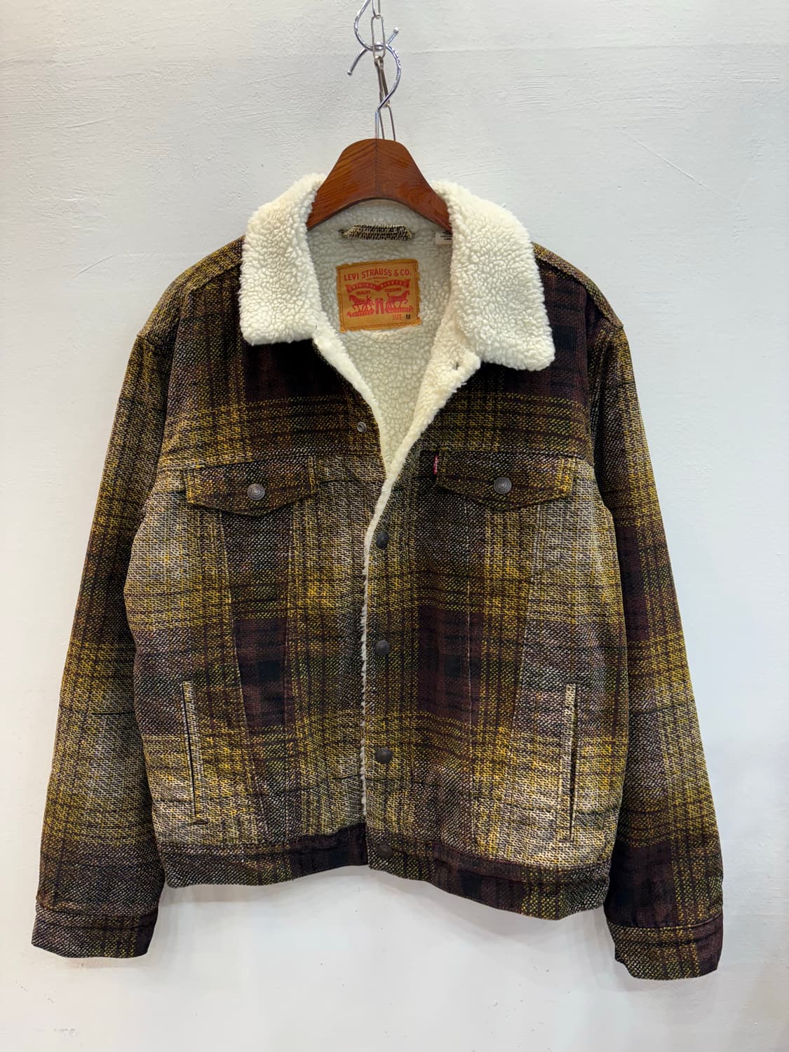 리바이스 체크 쉐르파 상품이미지1