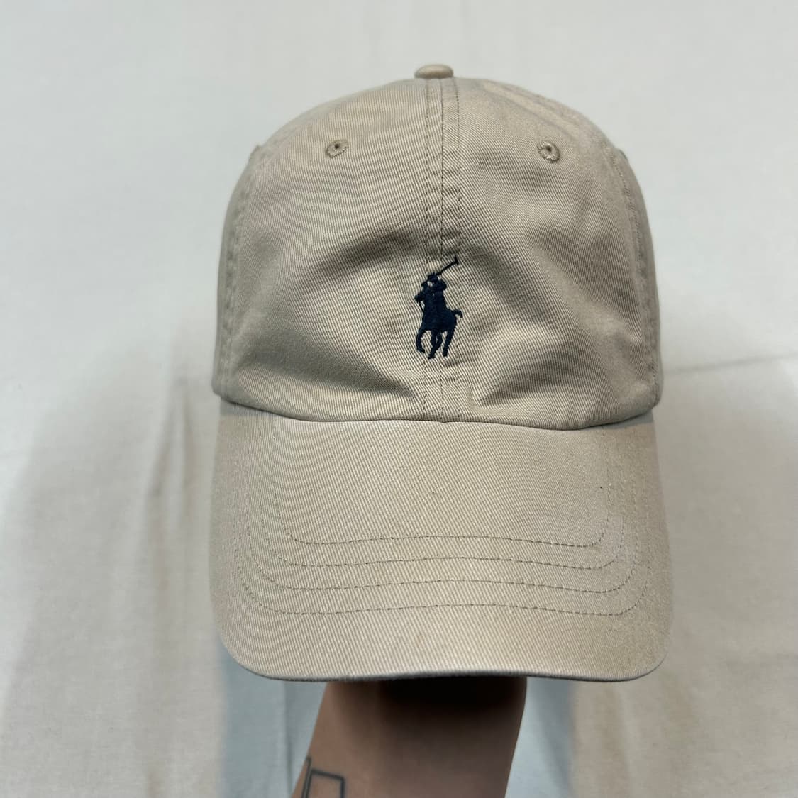 폴로 랄프로렌 탄 카키 볼캡 모자 신형 큐알탭 상품이미지2