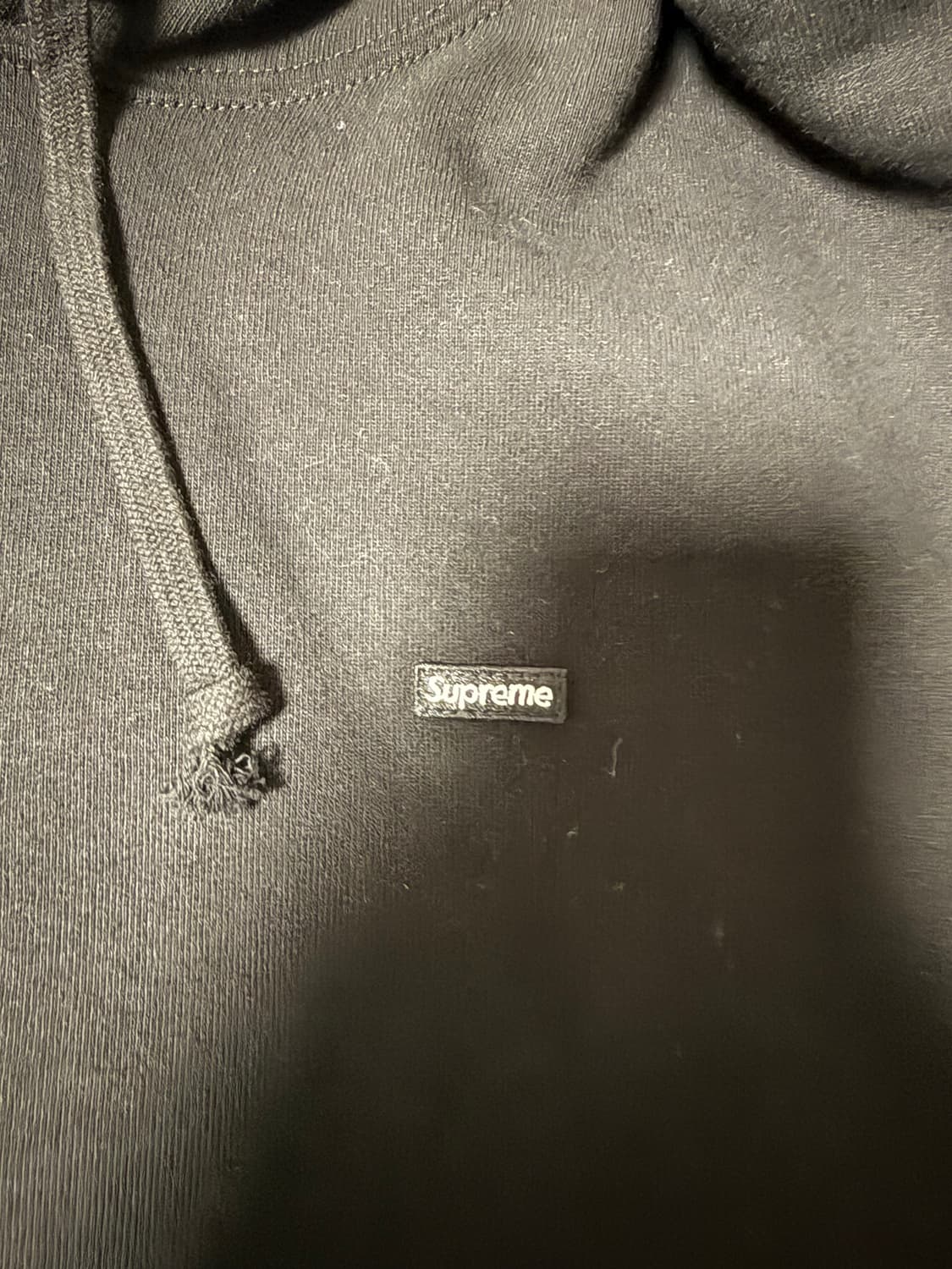 슈프림 스몰로고 후드 블랙 XL 25FW 상품이미지2