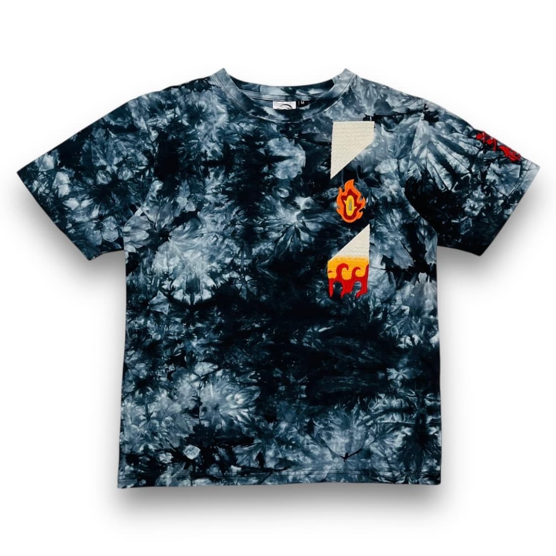 귀멸의 칼날 쿄쥬로 화염의 호흡 자수 타이다이 티셔츠 상품이미지3