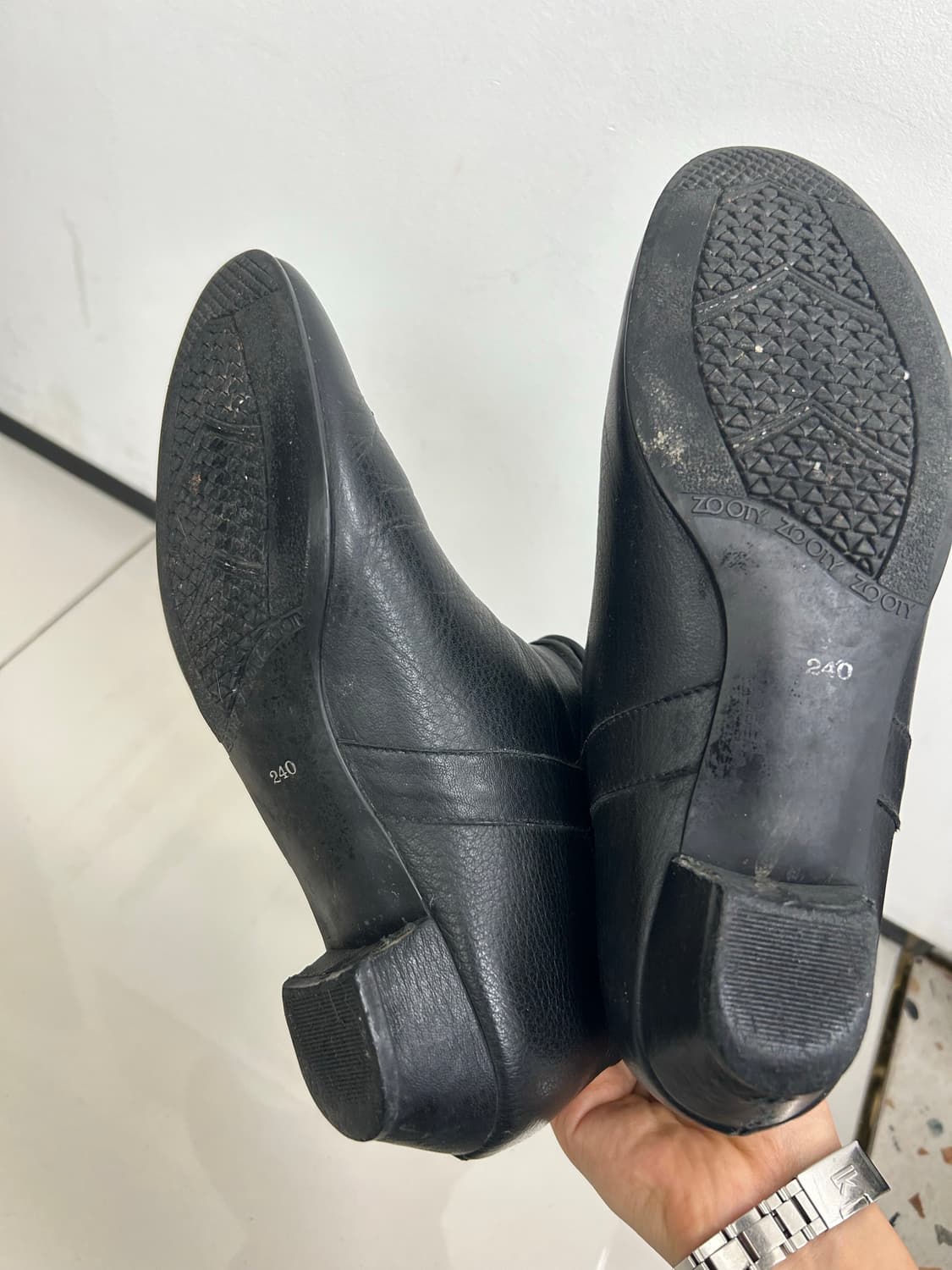 빈티지셔링부츠 가죽주름부츠 상품이미지5