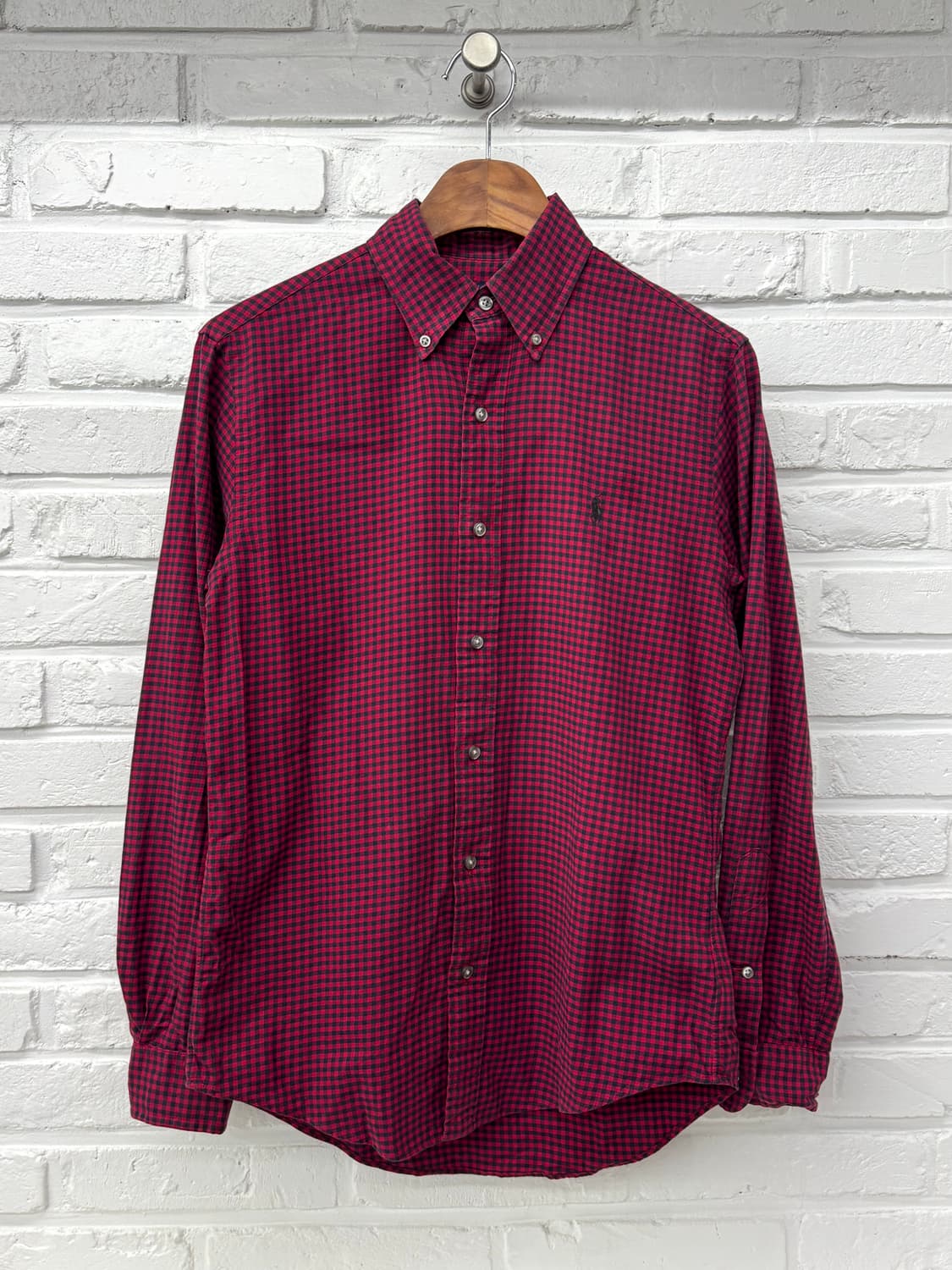 폴로 레드블랙 체크셔츠 상품이미지3