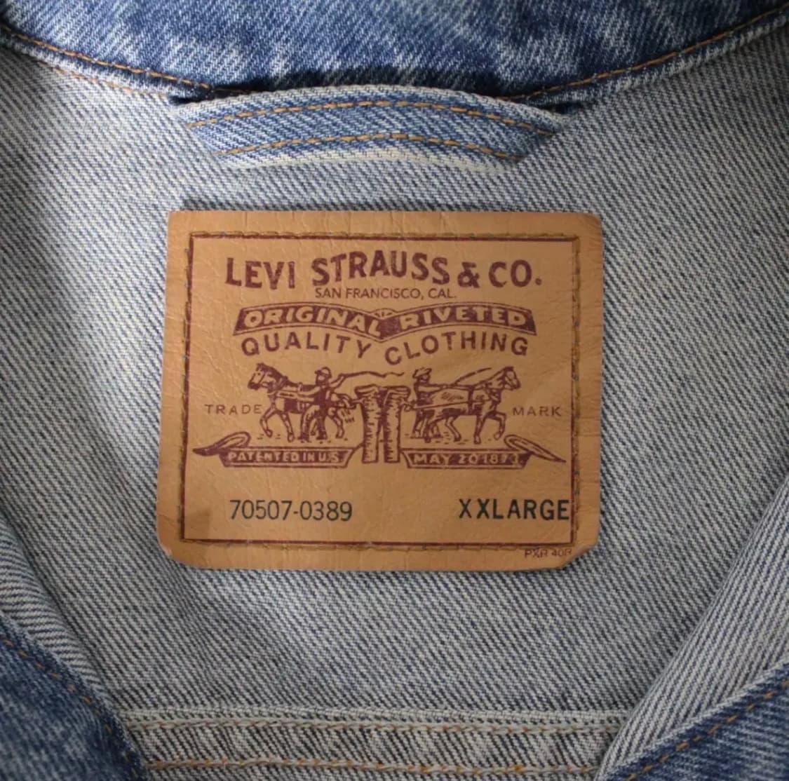 90s 리바이스 70507 데님 트러커 자켓 L018 상품이미지6