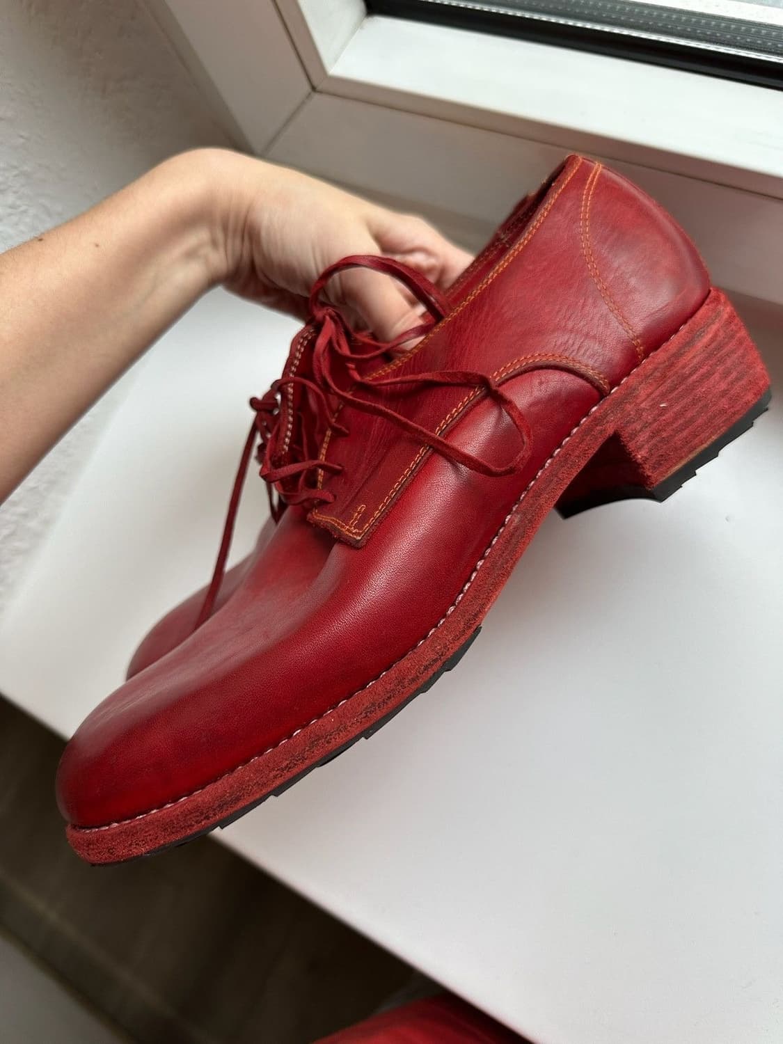 구이디 992 더비 레드 43size 상품이미지1