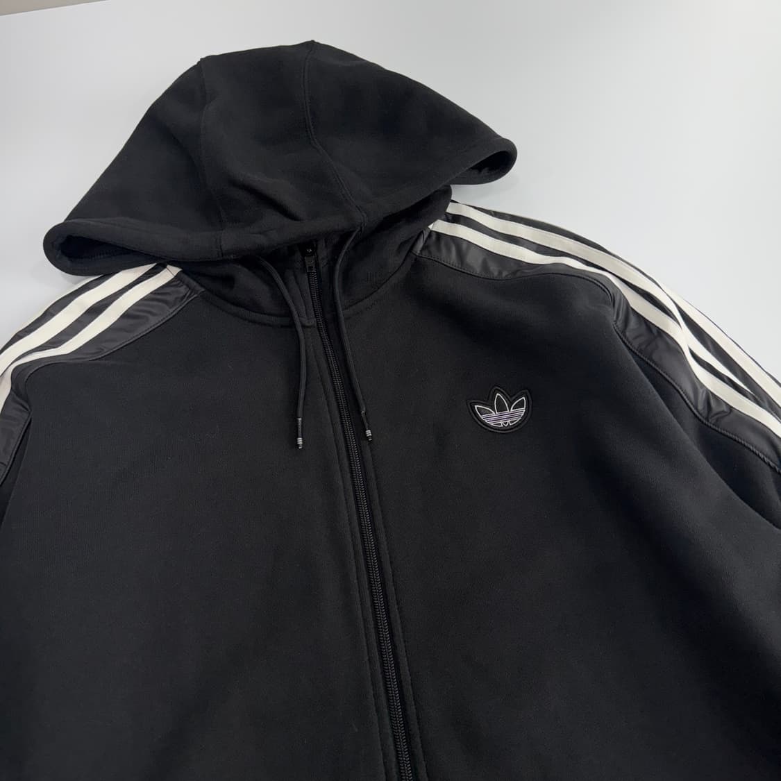 Adidas 아디다스 파이어로고 블랙 후드집업 상품이미지4