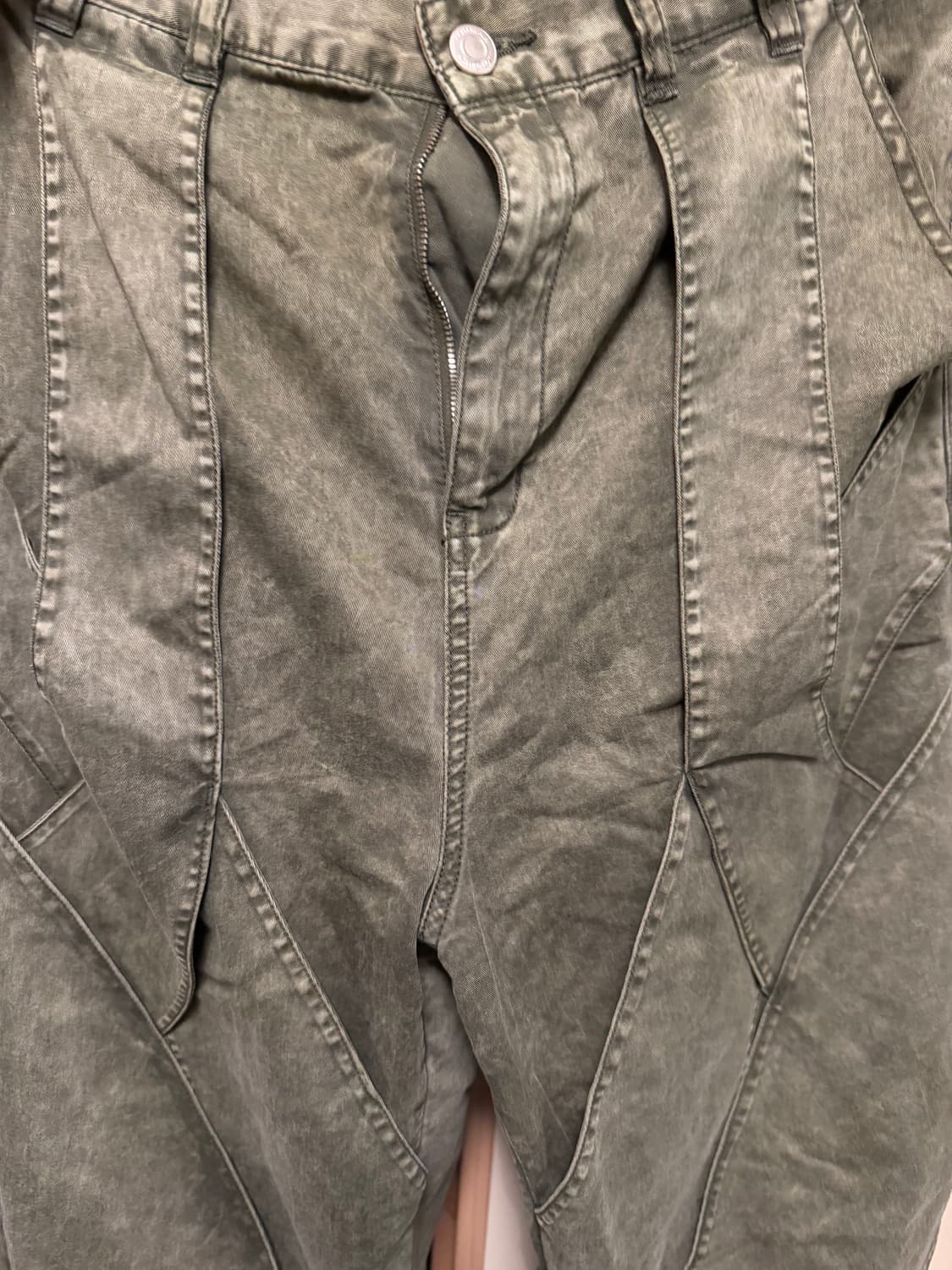 노매뉴얼 NYLON FLAP PANTS 카키 상품이미지7