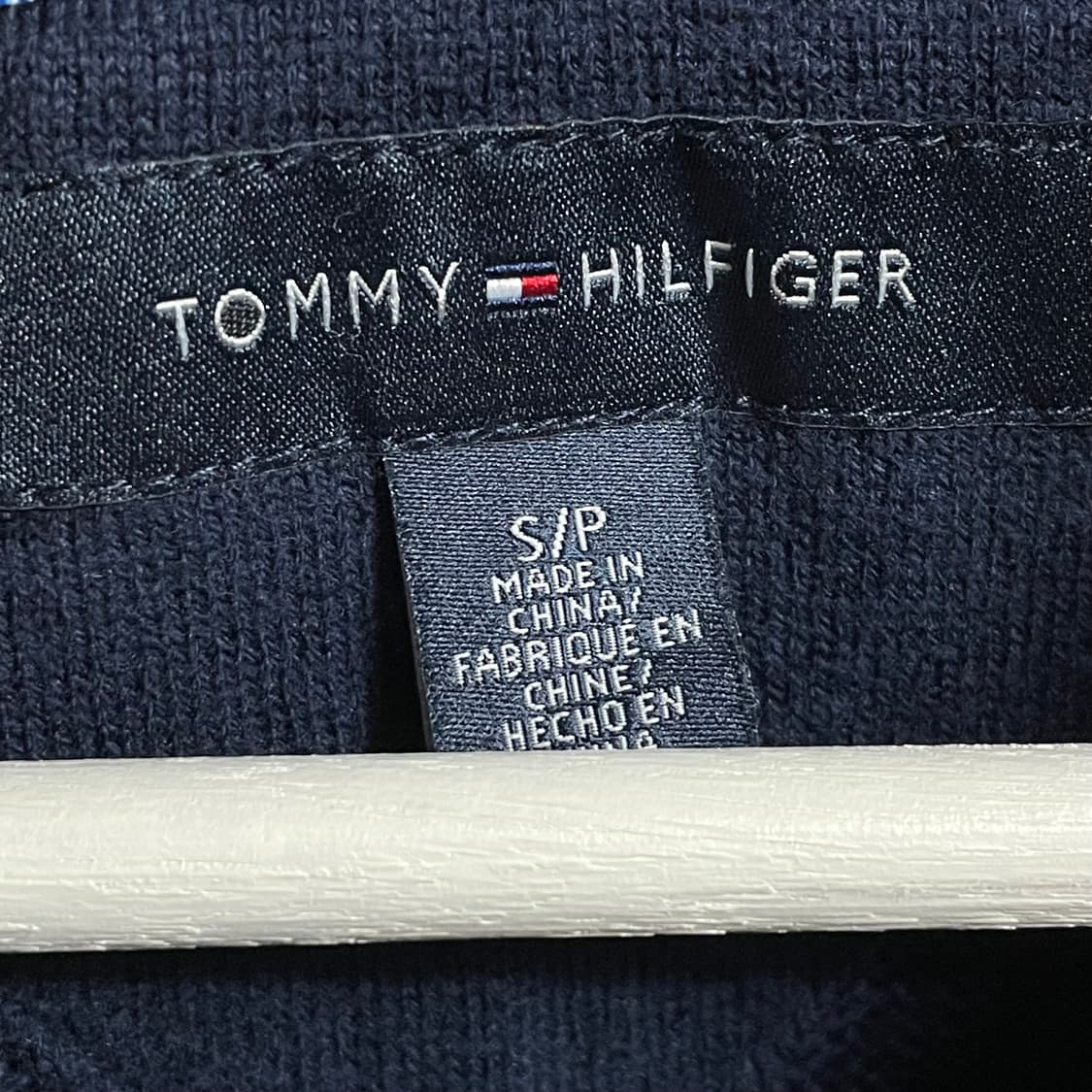 [S] 타미힐피거 숄카라 니트 네이비 상품이미지2