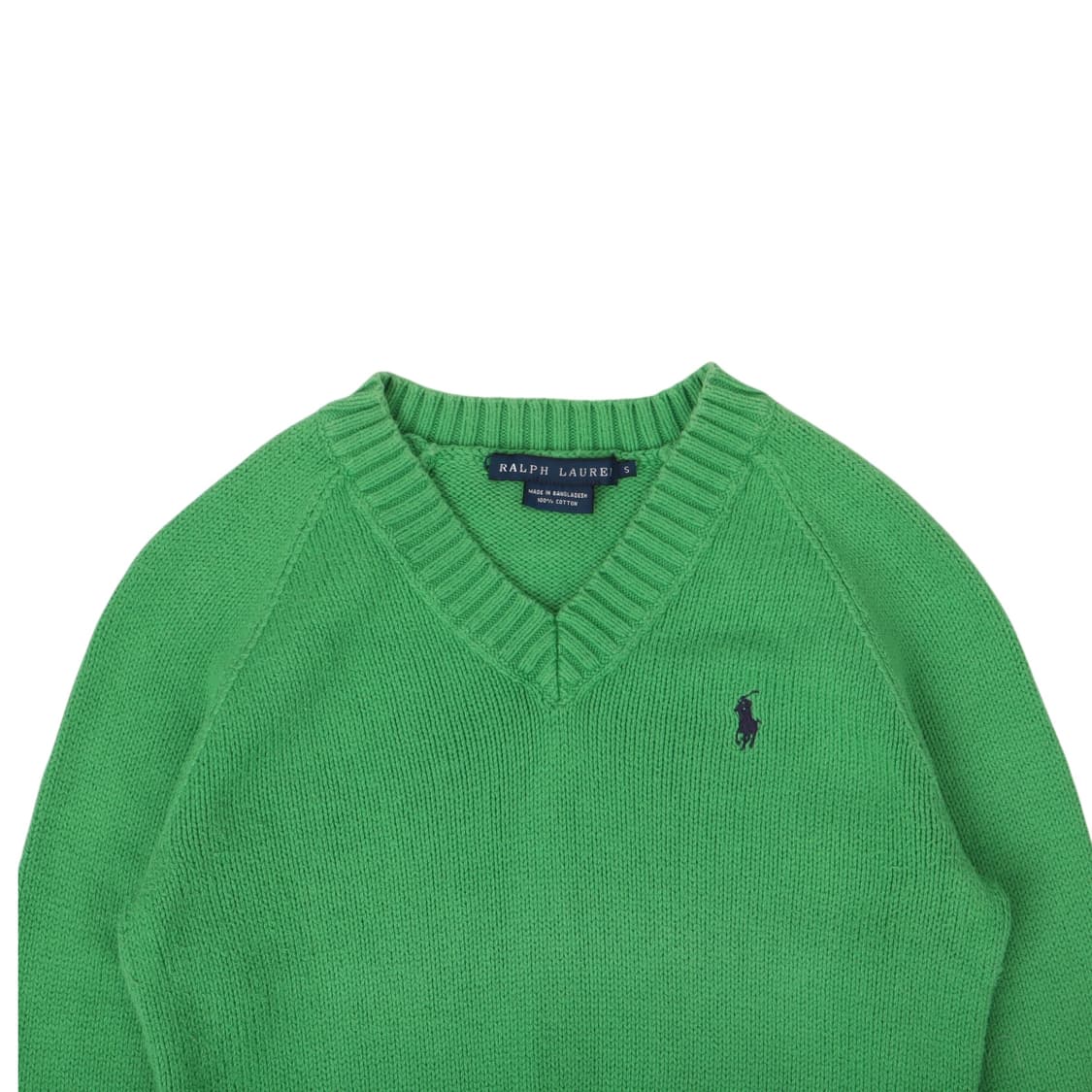 폴로 랄프로렌 그린 코튼 프레피 니트 상품이미지2