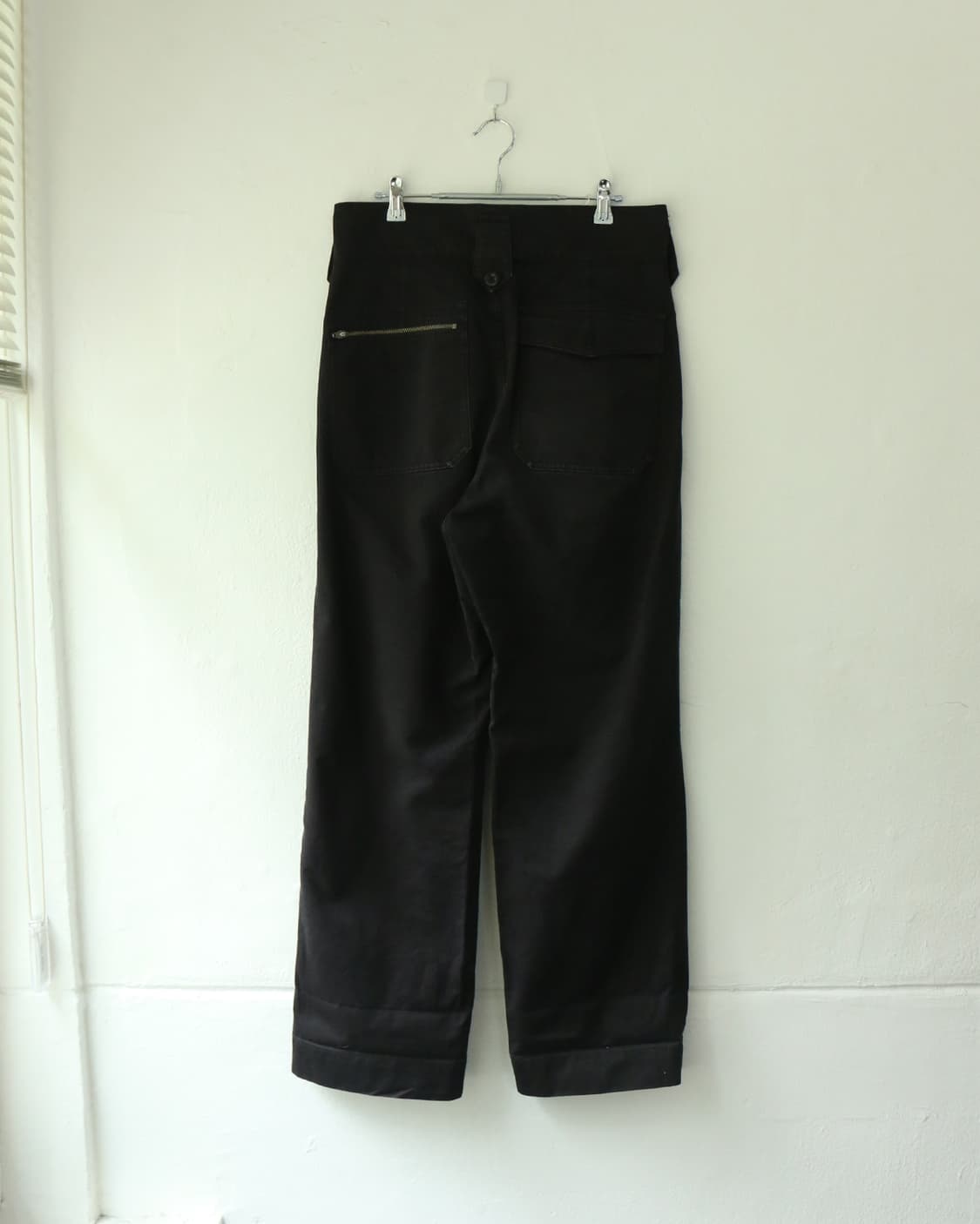 MHL 블랙 코튼 핀턱 트라우저 상품이미지7