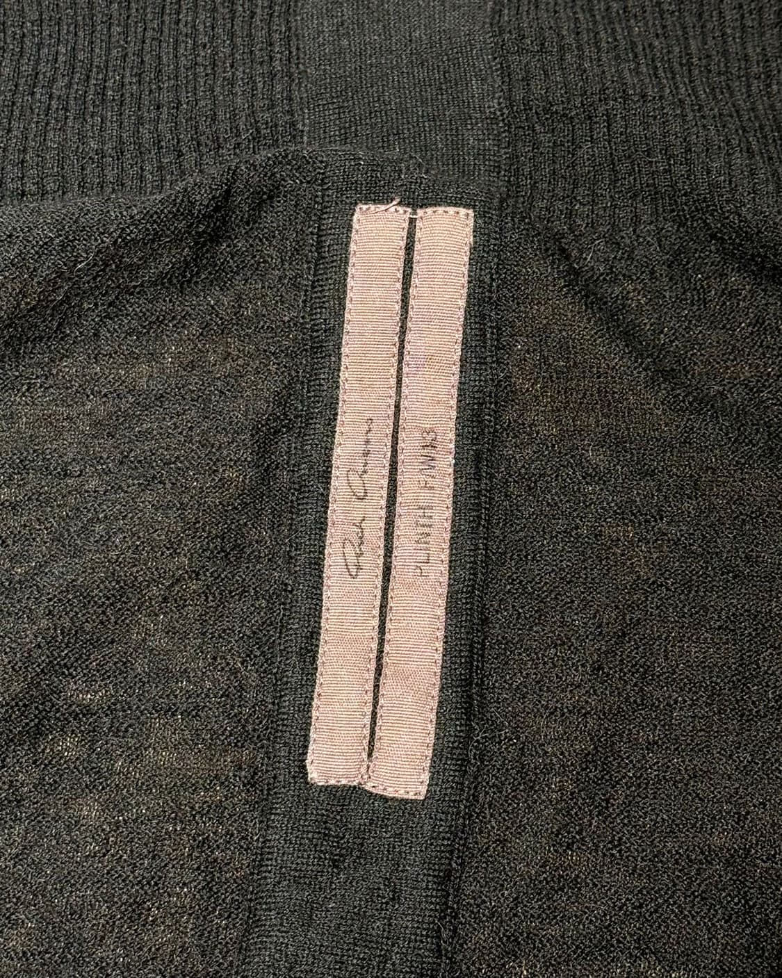 릭 오웬스 13fw PLINTH 블랙 드레이프 롱 가디건 상품이미지7