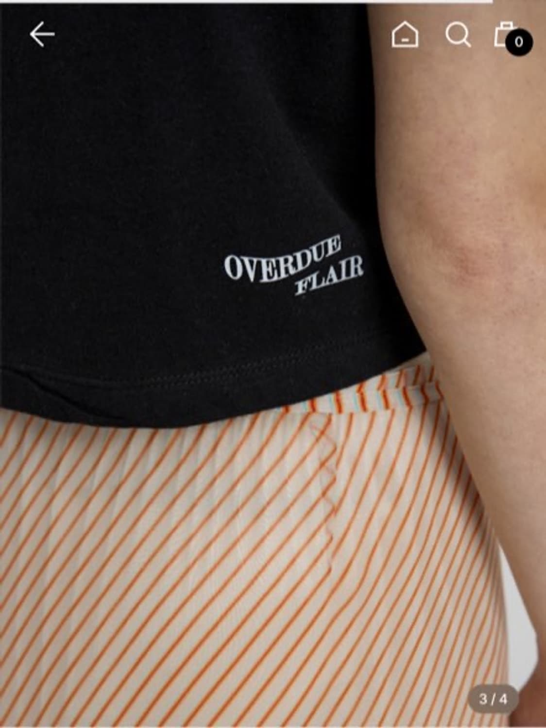 오버듀플레어 코지 코튼 티셔츠COZY COTTON T-SHIRTBLACK 상품이미지3