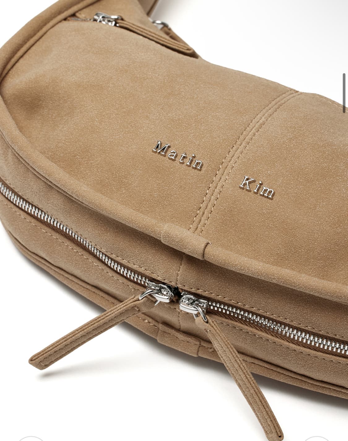 마뗑킴 스웨이드 숄더백 지퍼디테일 matin kim 상품이미지3