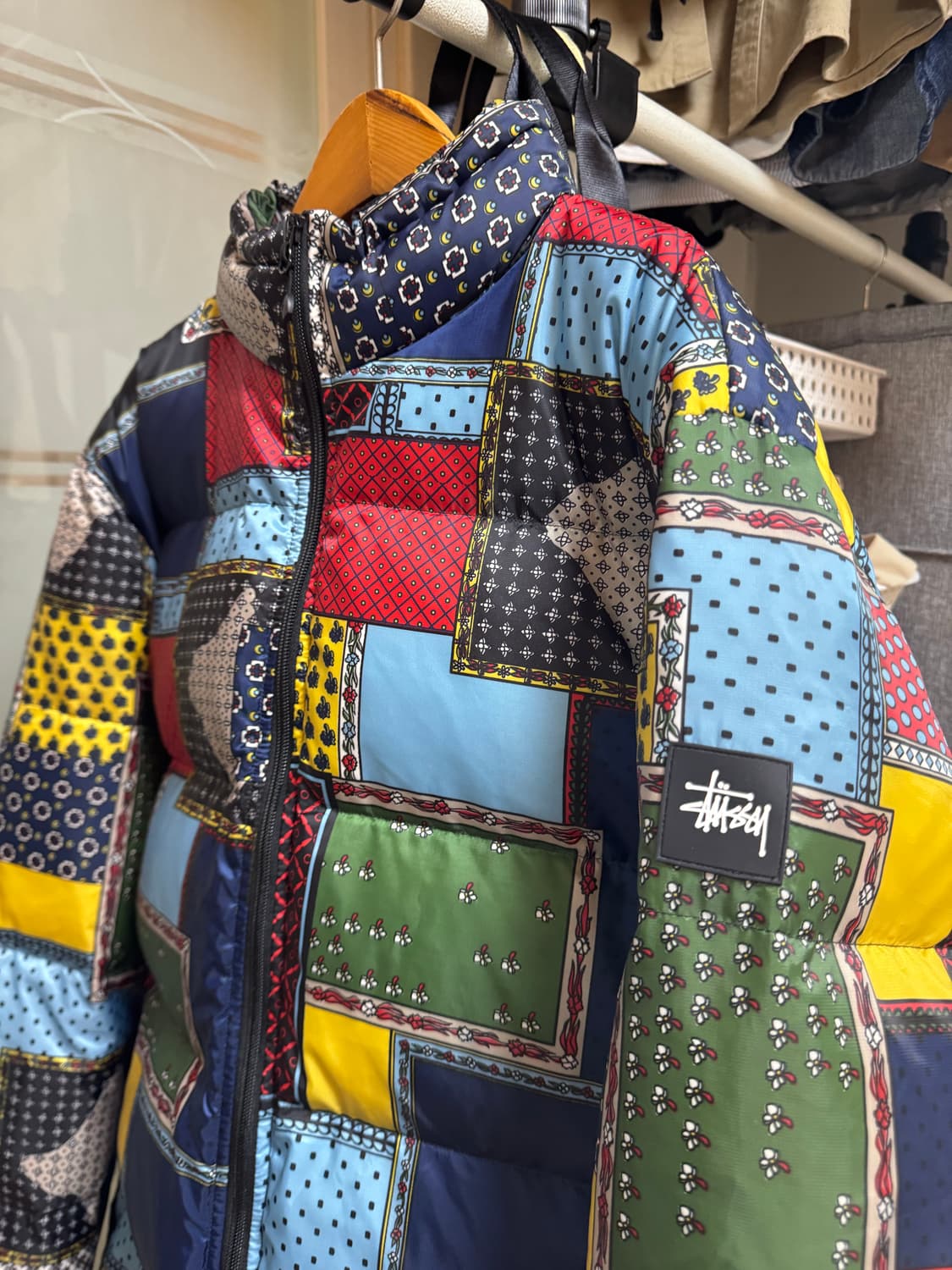 [L]스투시 패치워크 다운패딩 상품이미지2