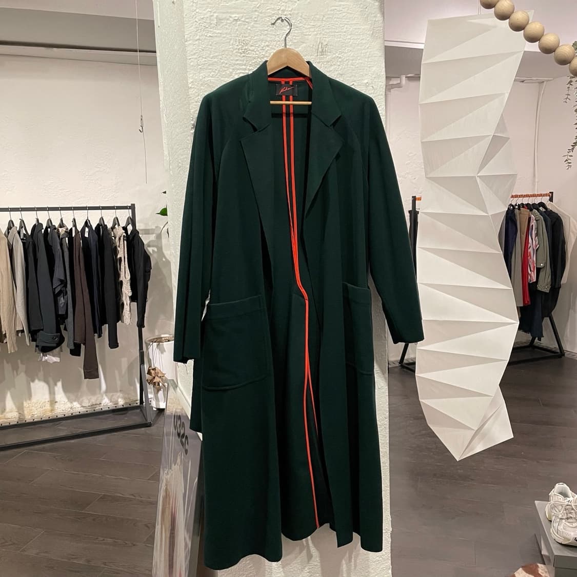 언유즈드 벨티드 오버사이즈 코트 상품이미지1