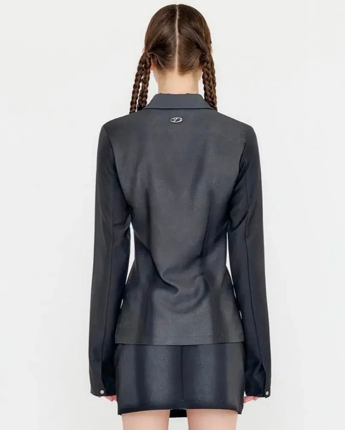 유즈 FULL PRINTED SHIRT TOP - GRAY 상품이미지3