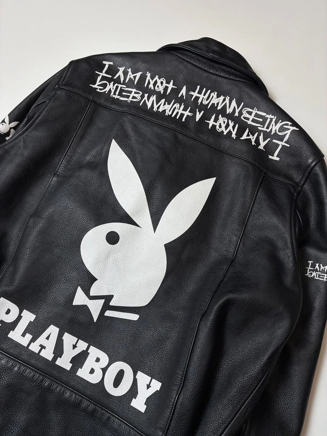 플레이보이 x 휴먼비잉 소가죽 라이더 자켓 PN8414 상품이미지2
