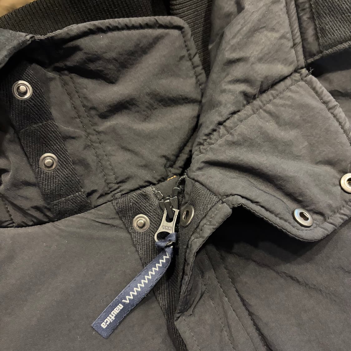 [L] 노티카 구스 다운 블랙 후드 패딩 점퍼 C488 상품이미지5