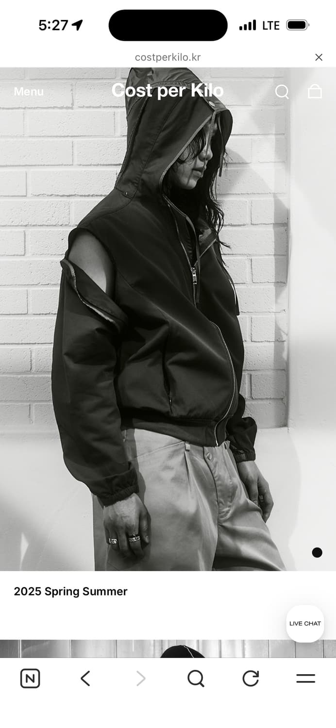 HOODED BOMBER GREY 상품이미지2